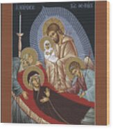The Dormition Of The Mother Of God 029 Wood Print