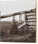 The Dorrance Coal Breaker Wilkes Barre Pennsylvania 1983 Wood Print