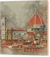 The Duomo Florence Wood Print