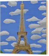 The Eiffel Tower Wood Print