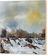 F..745  The Falls At Lismore, Waterford.. Wood Print
