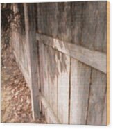 The Fence Wood Print