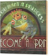 The Frog Prince Wood Print
