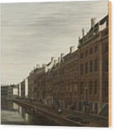 The Golden Bend In The Herengracht, Amsterdam, Seen From The West, 1672 Wood Print