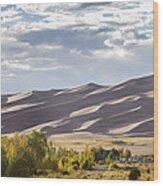 The Great Sand Dunes Triptych - Part 1 Wood Print