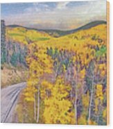 The High Road To Taos Wood Print