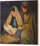 The Holy Family Wood Print
