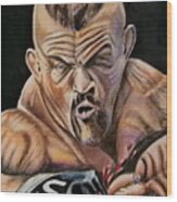 The Iceman Knocks Out A Guys Eye. Wood Print