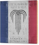 The Kansas City Flag Wood Print