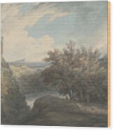 The Lake Of Nemi Wood Print