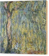The Large Willow At Giverny Wood Print