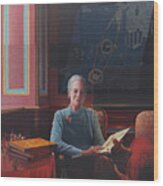 The Last Portrait Of Queen Margareth Of Denmark Wood Print