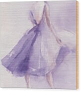 The Lavender Dress Wood Print