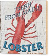 The Lobster Pot Wood Print