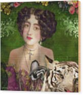 The Madame Blanchefleur Apolline Brings A White Tiger To The Feast Of The Epiphany Wood Print