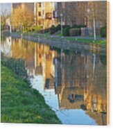 The Maltings Reflections Wood Print