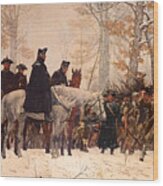 The March To Valley Forge Wood Print