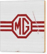 The Mg Sign Wood Print