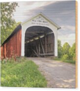 The Mill Creek Covered Bridge Wood Print