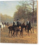 The Morning Ride Rotten Row Hyde Park Wood Print
