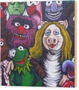 The Muppets Tribute Wood Print