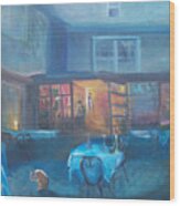 The Nightly Diners Wood Print