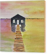 The Old Boat Shed Wood Print