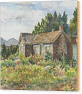 The Old Moore House At Caribou Ranch Wood Print