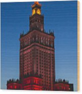 The Palace Of Culture And Science Wood Print