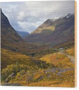 The Pass Of Glencoe Wood Print