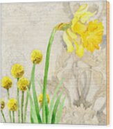 The Promise Of Spring - Daffodil Wood Print