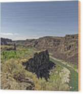 The Snake River Canyon Wood Print