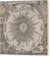 The Solar System - The Planetary System - Copernicus Model - Astronomical Chart - Celestial Chart Wood Print