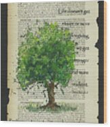The Survivor Tree 9/11 Wood Print