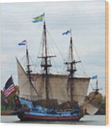 The Tall Ship Kalmar Nyckel Wood Print
