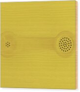 The Telephone Handset Wood Print