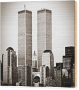 The Twin Towers Wood Print