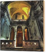 The Yellow Light Church 1 - La Chiesa Della Luce Gialla 1 Wood Print