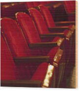 Theater Seating Wood Print