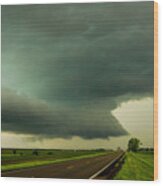 There Be A Nebraska Storm A Brewin 019 Wood Print