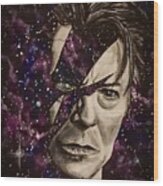 There's A Starman Waiting In The Sky Wood Print