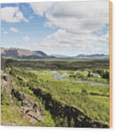 Thingvellir National Park In Iceland Wood Print