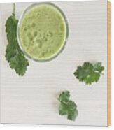 This Cilantro-green Apple Mocktail Is Wood Print