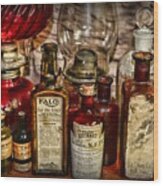 Those Old Apothecary Bottles Wood Print