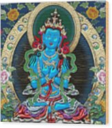 Tibetan Thangka -  Vajradhara Wood Print