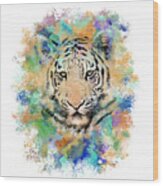 Tiger 3 Wood Print