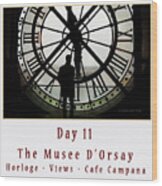 Time At The Musee D'orsay Cover Art Wood Print