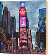 Times Square North H Wood Print