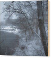 Titus Mill Ice Pond Wood Print
