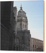 Toledo Cathedral In Sight Wood Print